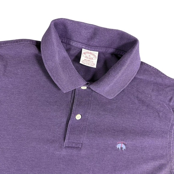 Brooks Brothers Other - Brooks Brothers Polo Shirt Mens M Original Fit Purple - WITH FLAWS